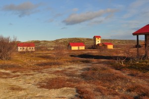 Atlantic salmon fishing camp on Belousiha river