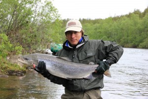 Sergei Shushunov Atlantic salmon fishing