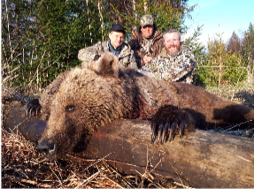 Russian bear hunt spring